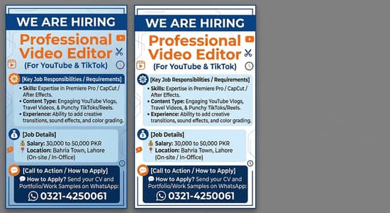 Video Editor Required