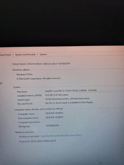 Urgent Sale HP Laptop i3 6th Generation, 4 GB Ram + 128 GB SSD