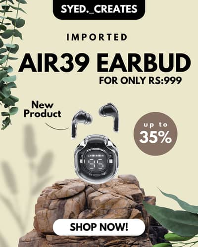 Air 39 blutooth wireless Transparent