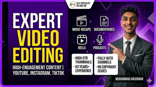 High-Engagement Video Editing – Youtube, Instagram & Tiktok