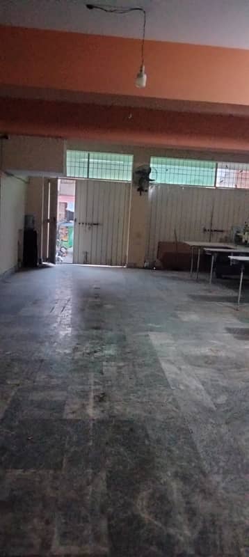 MIAN ESTATE OFFERS 10 MARLA GROUND FLOOR HALL FOR GODOWN on 60 feet ROAD