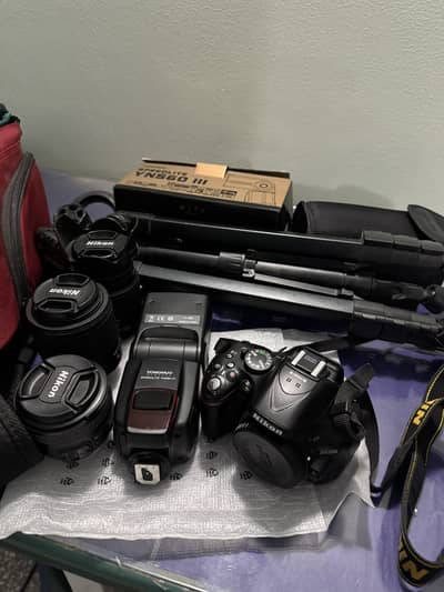 Nikon D5200 Complete Photography Kit | Like Brand New Accessories