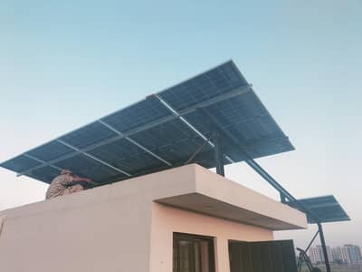 Solar installation and CCTV camera