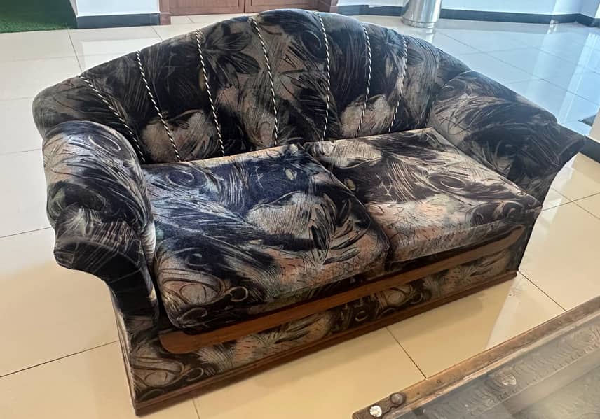 solid wood sofa set ( 3 + 2 + 1 ) 1