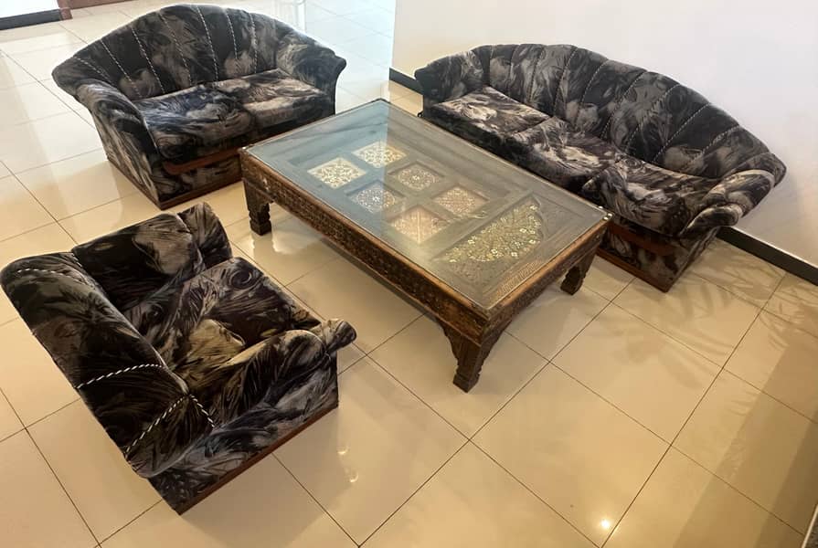 solid wood sofa set ( 3 + 2 + 1 ) 3