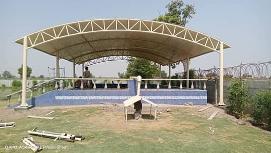 Canopy shade, Car garage porch, Sun shade, Pole parking, Dome shade