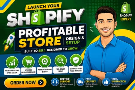 Premium Shopify Store Built to Maximize Sales- Shopify Store Expert