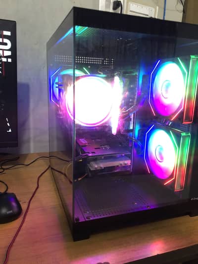 Gaming pc with monitor