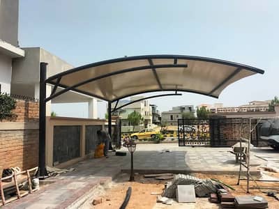 New design car parking shade, Wall mounted shade, Pole parking shade