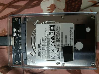 Toshiba 512 gb External hard drive with Speedx Sata Enclosure