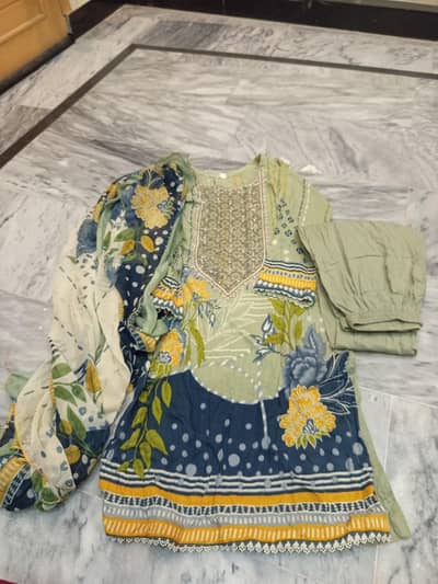 Printed Lawn 3 Piece Suit
