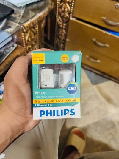 Original Philips Ultinon LED    T20 / W21W Amber Intense | 12V