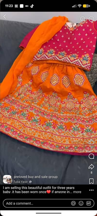 flehnga choli for 2.5 or 3 years baby