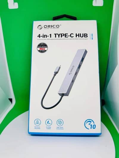1.  ORICO 4-in-1 Type-C Hub - 100W PD + 10Gbps Speed