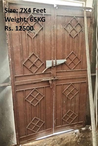 Iron Doors and Wooden Door