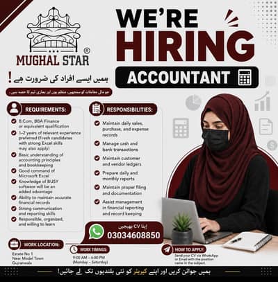 Female Accountant Required
