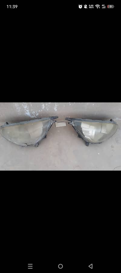 Mitsubishi Mirage headlights