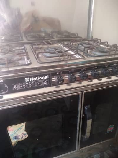National cooking range with 5 burner