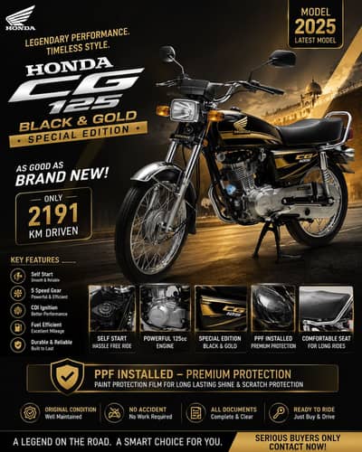 Honda CG 125 Gold Edition 2025