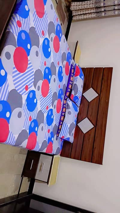 wooden bed