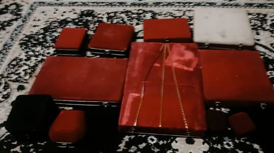Red Velvet Storage Boxes