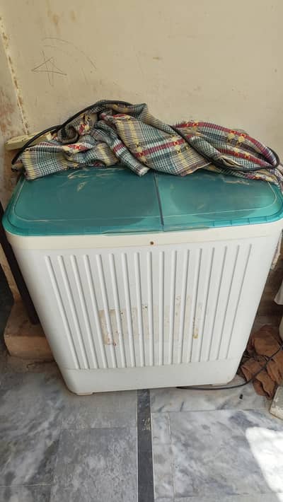 Haier double door washing machine