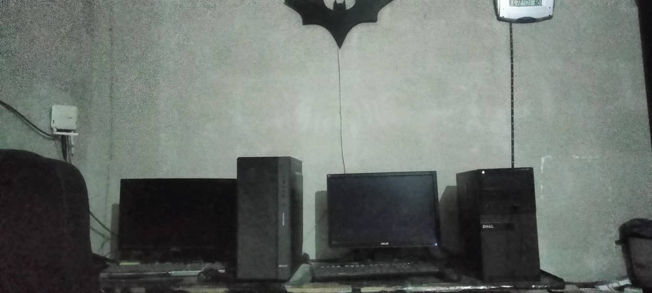 complete gaming PC setup led,PC, keyboard, 0
