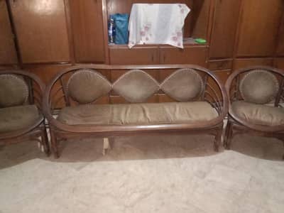 pure wood sofa set 5 seter
