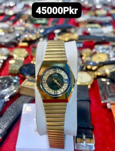 Vintage Rado Diastar Diamond 2/Tone Dial Ladies Watch. Rado used watch