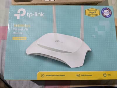 TP-Link TL-WR840N 300Mbps WiFi Router With Box & Adapter