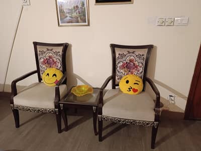 two pairs of elegant chairs. high quality material