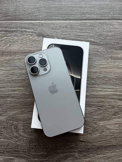 iPhone 16 Pro pta aproved with box physical+esim under apple warranty