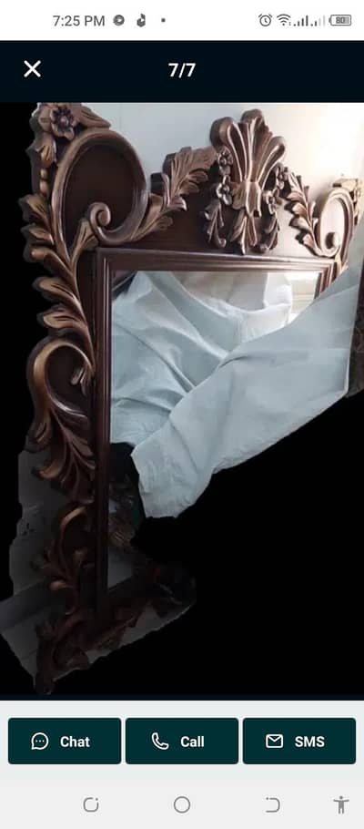 bed with mattress, dressing with mirror and 2 side table