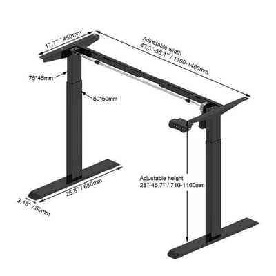 Electric Height adjustable frame/standing desk/Height adjustable table
