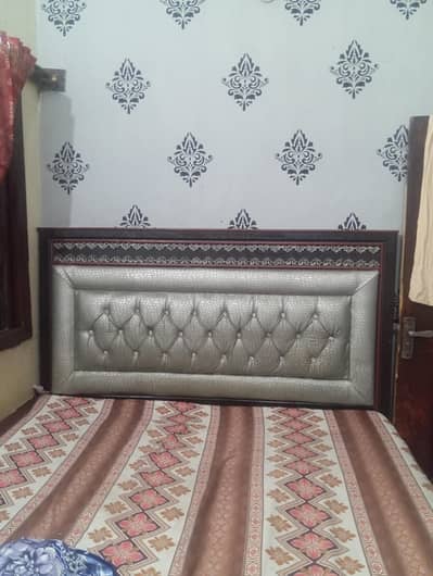 wooden bed