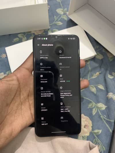 OPPO A16e with box