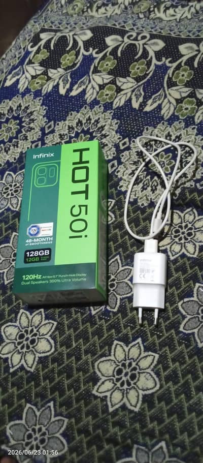 Infinix Hot 50i 6+6 Total 12 GB Ram 128GB Memory