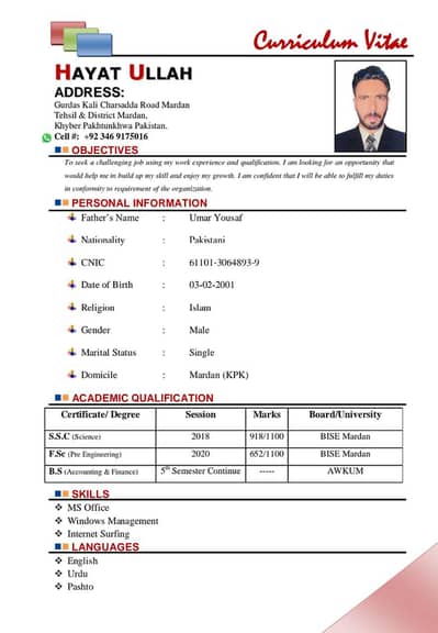 BS Accounting & finance student