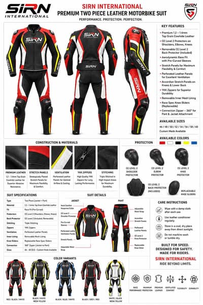 leather motorbike suit