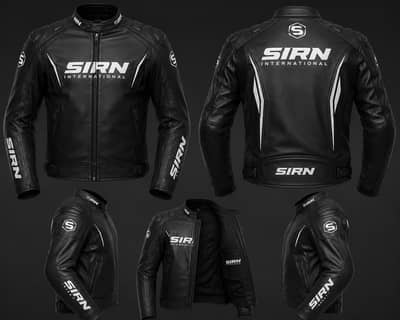Sirn international leather motorbike jacket