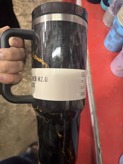 Stanley H2.0 Tumbler 40oz Black Marble Design"