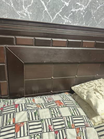 Double bed with mattress