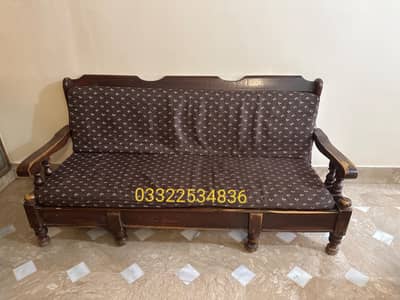 wooden sofa set / 6 seater sofa