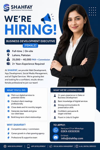 Business Development Executive (Female)