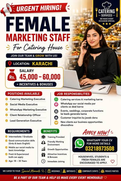 Need Marketing Staff