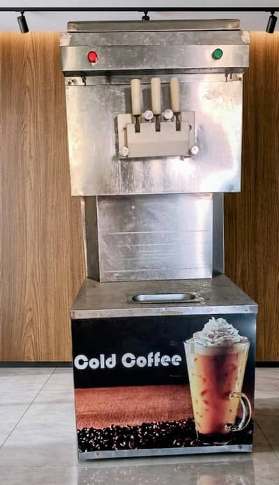 Commercial 3-Nozzle Soft Ice Cream Machine - Used Only 1 Season