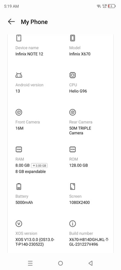 Infinix Note 12