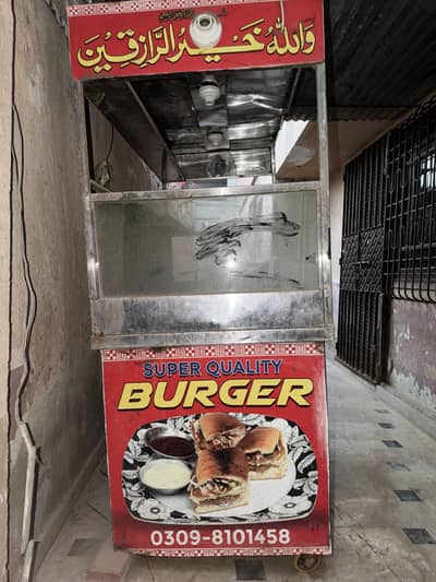 burger counter stall cart cabin thela