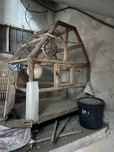 Wooden Birds Cage