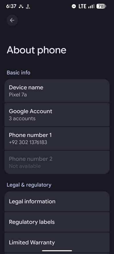 Google Pixel 7a